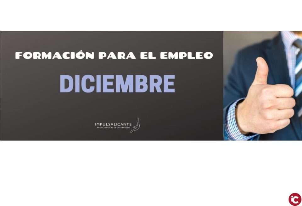 El Ayuntamiento presenta cuatro nuevos cursos de formación para impulsar el empleo de diciembre