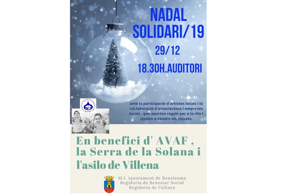 Comença la Campanya Nadal Solidari a Beneixama