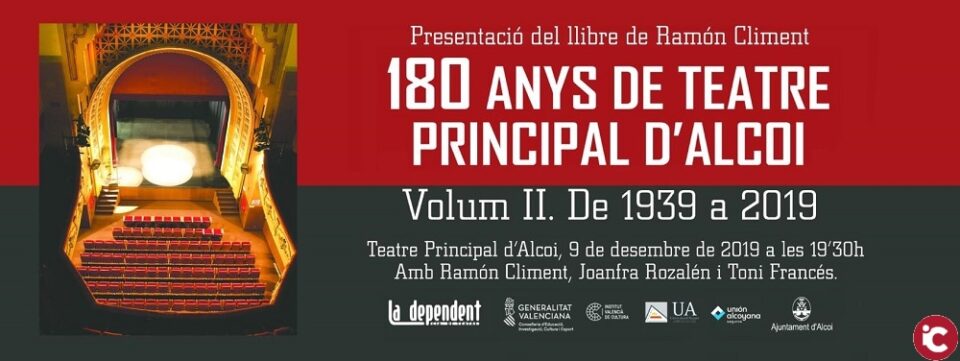 Continuen les activitats amb motiu dels 180 Anys del Teatre Principal d'Alcoi