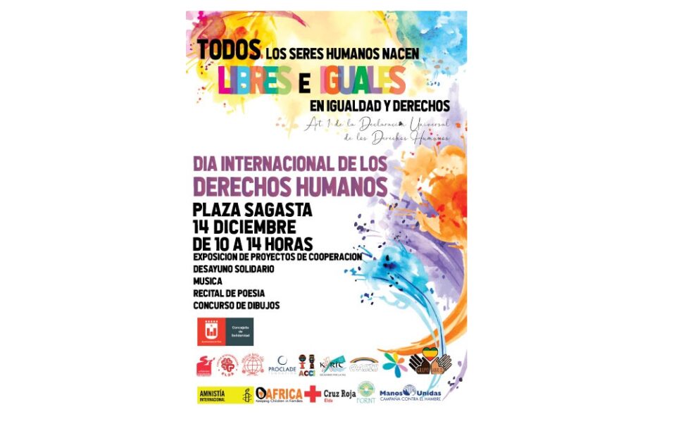 El Ayuntamiento conmemora este sábado el Día Internacional de los Derechos Humanos con actividades en la Plaza Sagasta