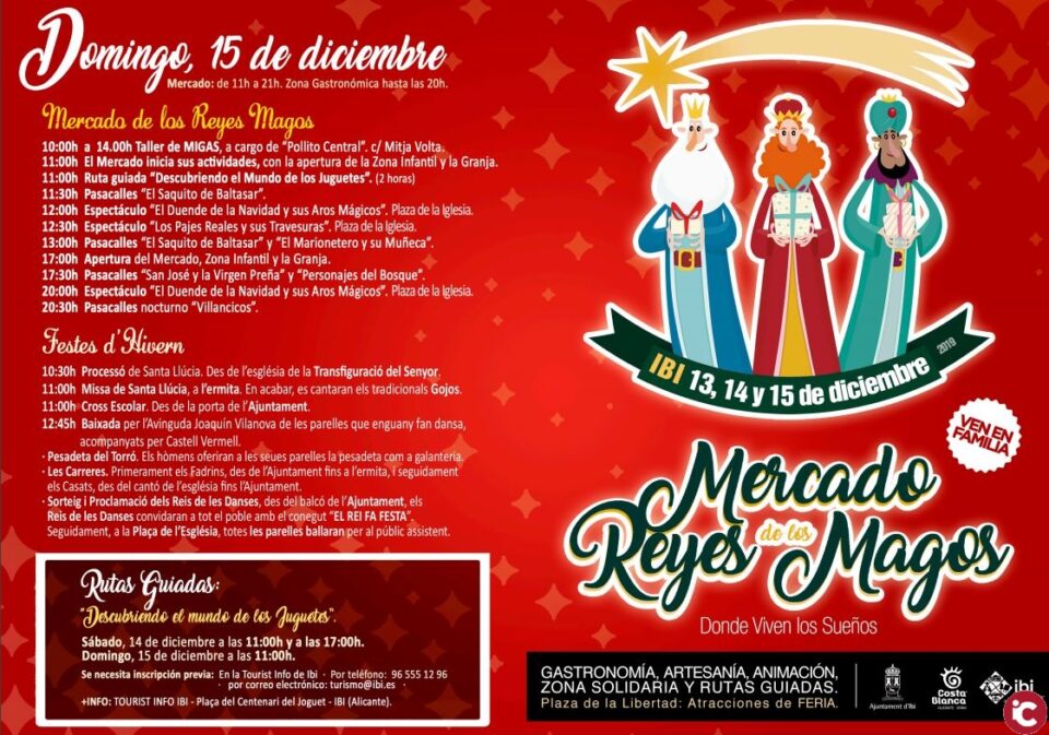 Este fin de semana es el Mercado de los Reyes Magos en Ibi