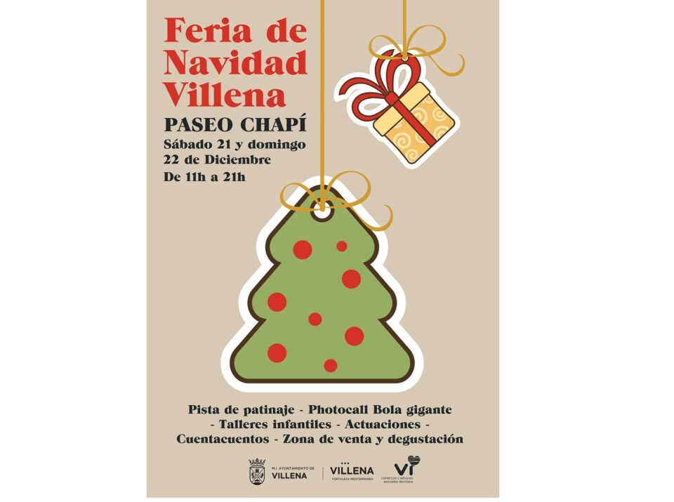 Villena se prepara para celebrar la Feria de Navidad