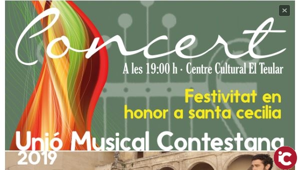 Concert en honor a Santa Cecília Unió Musical Contestana