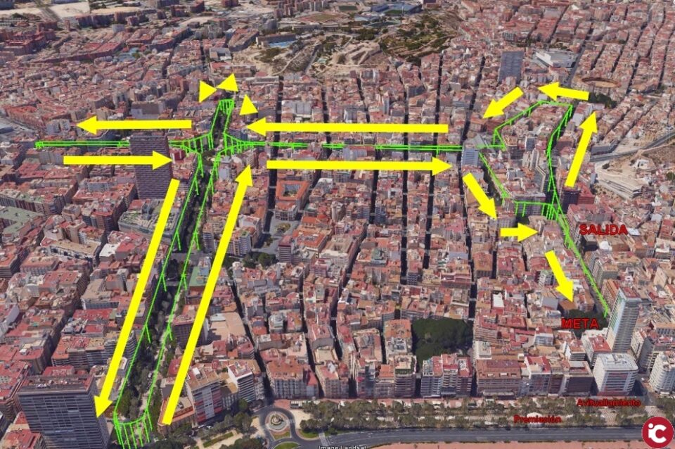 La ciudad de Alicante cierra el centro mañana a partir de las 22 horas para celebrar la XI Carrera Popular Solidaria San Silvestre