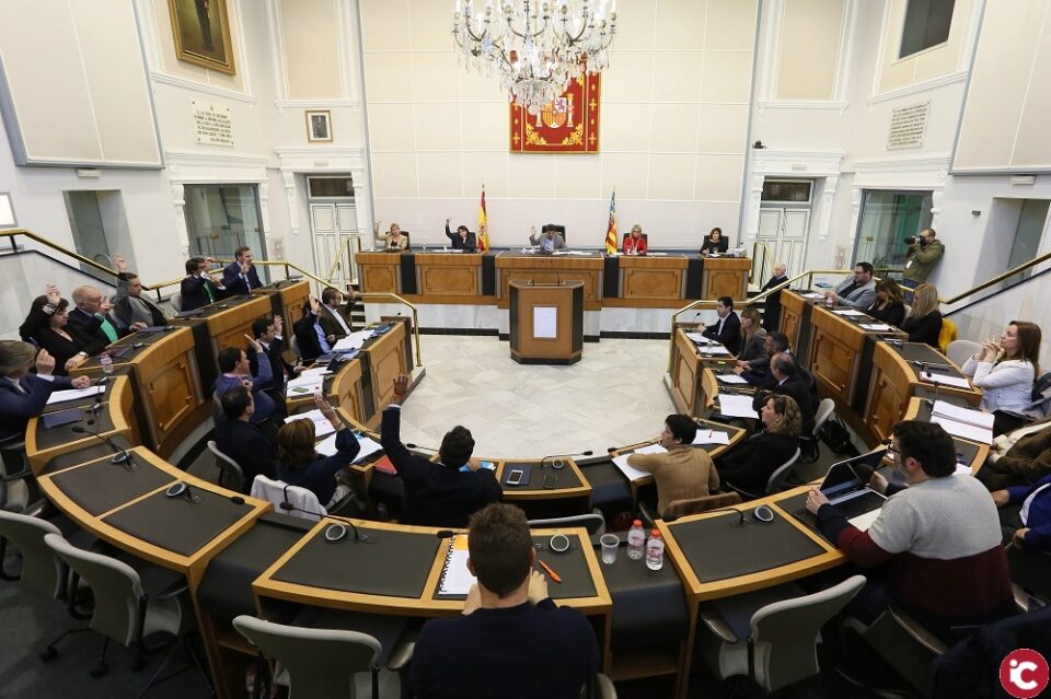 El pleno de la Diputación de Alicante aprueba el presupuesto de 2020 con los votos de PP y Cs