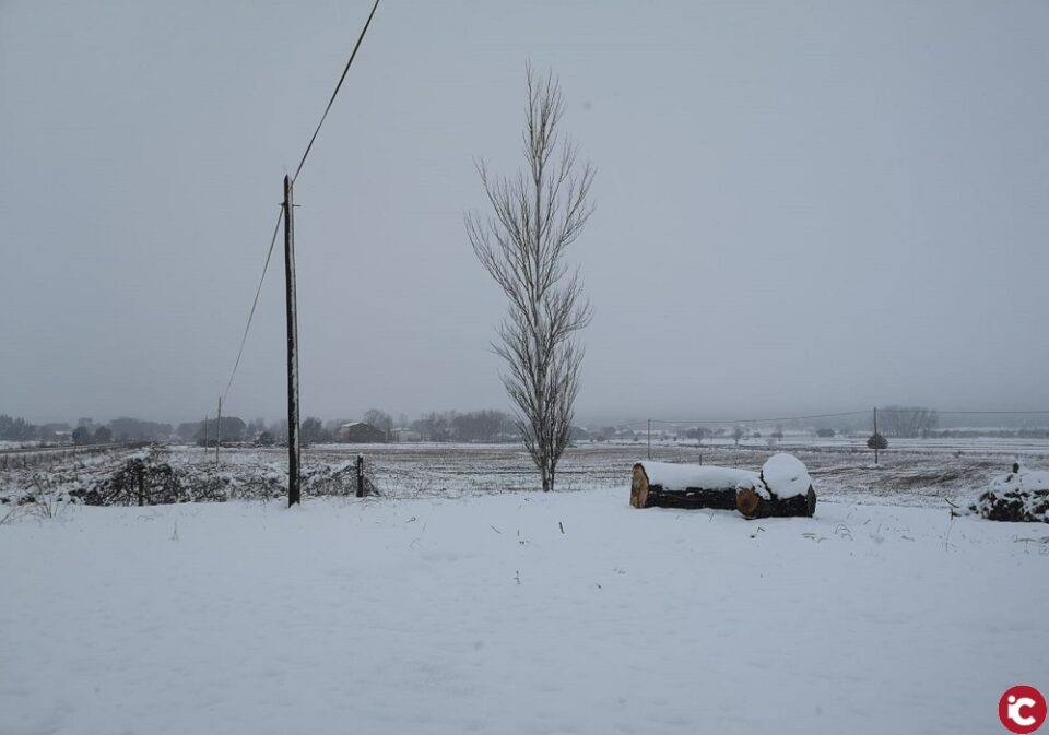 Nueva jornada de nevadas en el interior de la provincia de Alicante