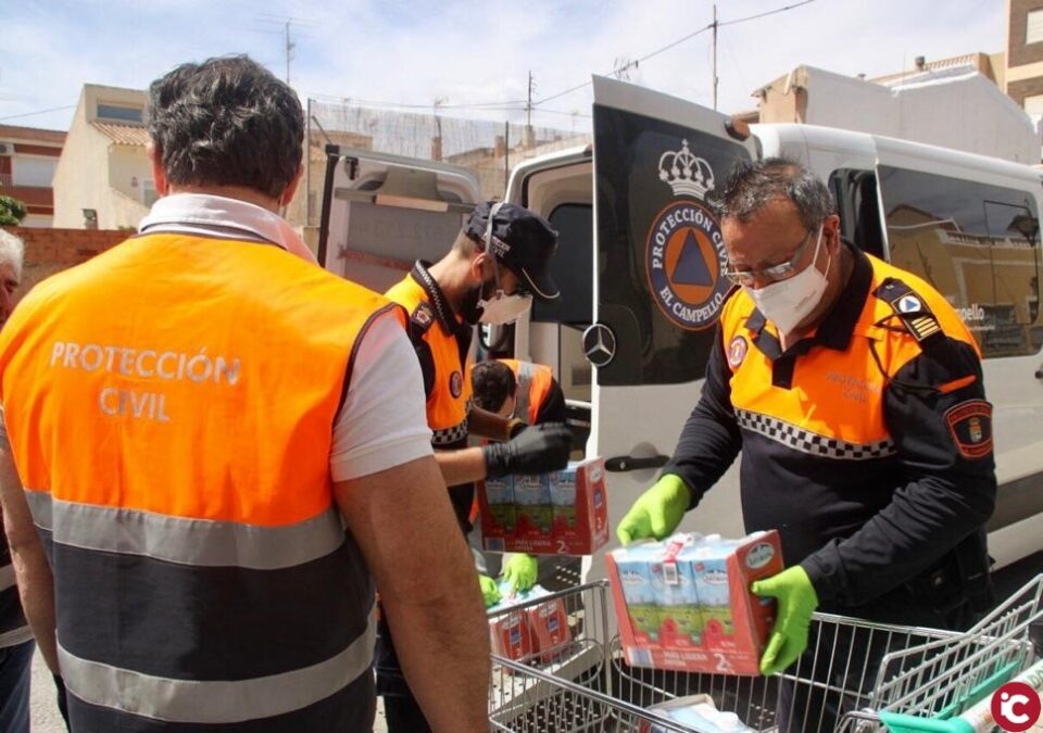 Protección Civil de El Campello activa un servicio de compra de alimentos y medicamentos