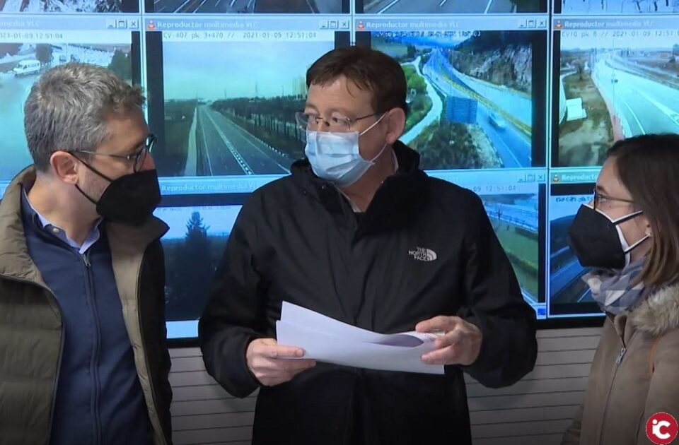 Ximo Puig pide prudencia a los ciudadanos ante la borrasca Filomena