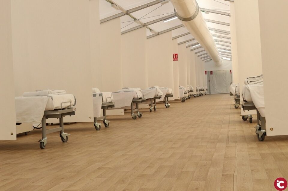 Sanidad acondiciona 280 camas en los hospitales de campaña