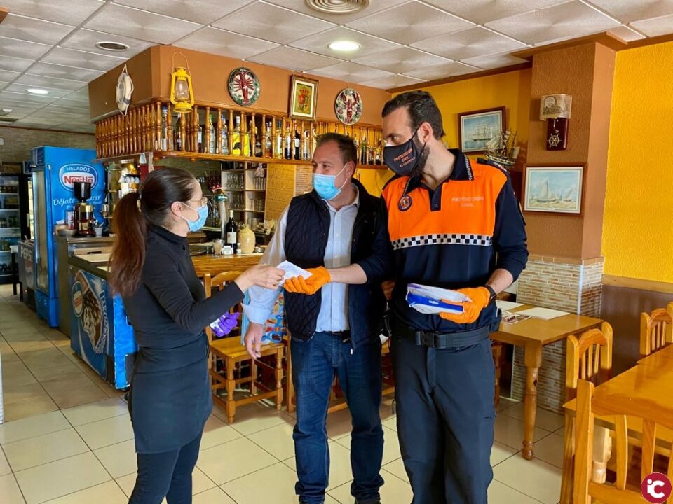 Comienza el reparto gratuito de mascarillas FFP2 en bares y restaurantes de El Campello