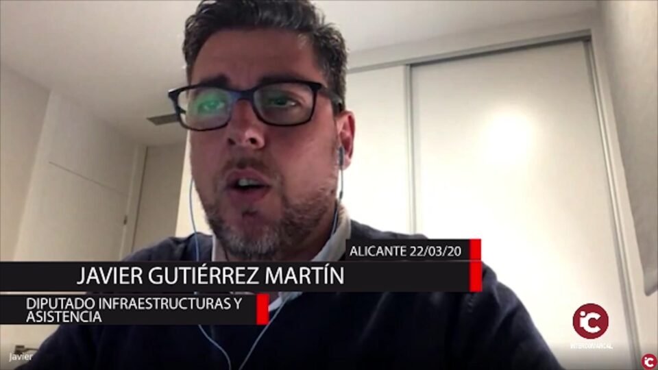 El diputado Javier Gutiérrez