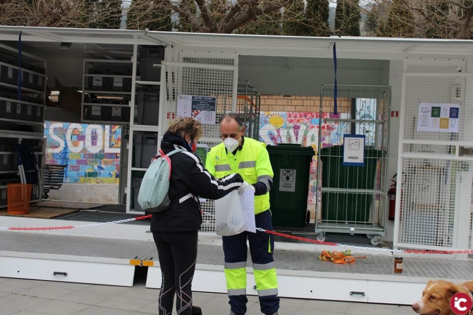 El ecoparque móvil del Consorcio Terra recoge más de 1.000 kilos de residuos en solo tres semanas desde el reinicio de su actividad