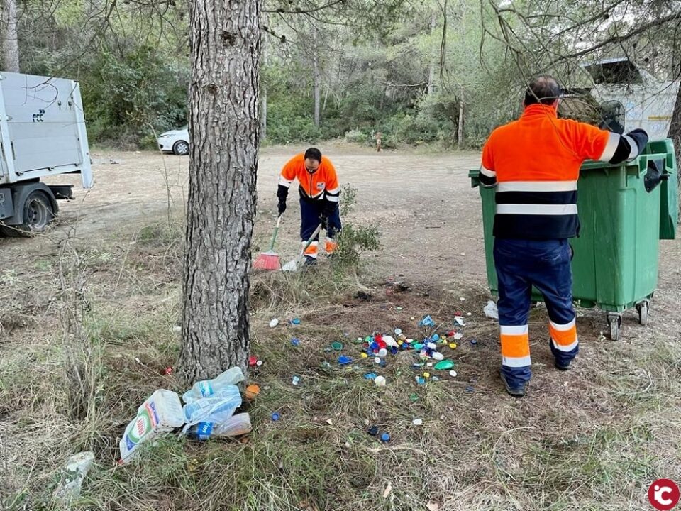 Es netegen abocaments denvasos doli furtats dels contenidors