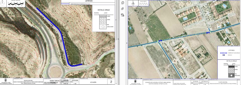 El Ayuntamiento de Aspe solicita subvenciones a Diputación de Alicante para realizar reparaciones de infraestructuras hidráulicas