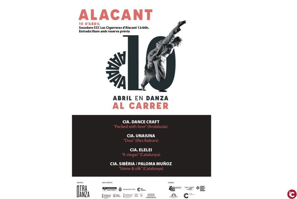 El Festival Abril en Danza ofrece mañana en Alicante dos espectáculos y la presentación del libro Danza y confinamiento