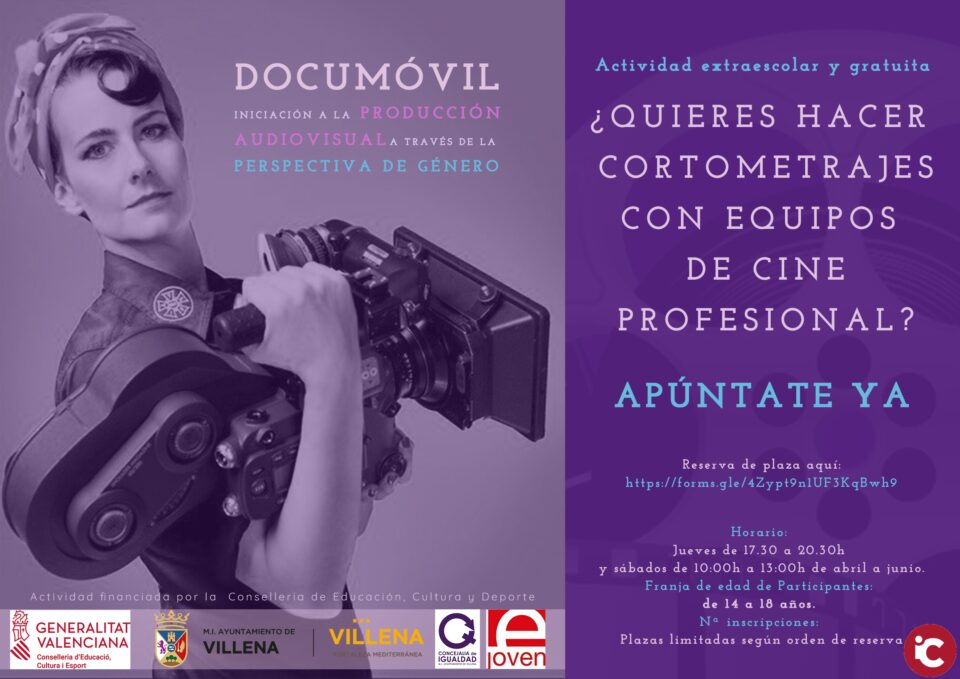 Documóvil oferta las últimas plazas para el curso de introducción a la realización de cine para jóvenes de 14 a 18 años