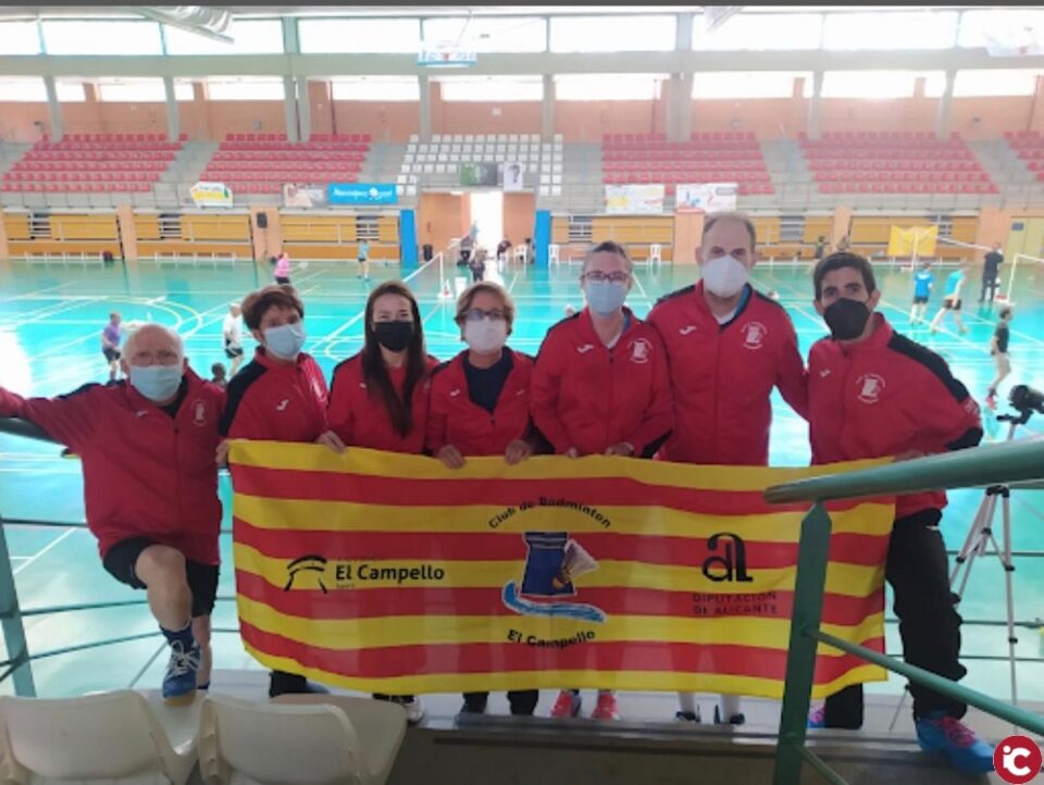 Participación campellera en el torneo territorial absoluto/sénior de bádminton en Xàbia