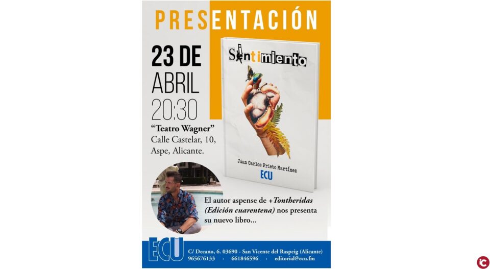 El aspense Juan Carlos Prieto presenta el poemario Sintimiento
