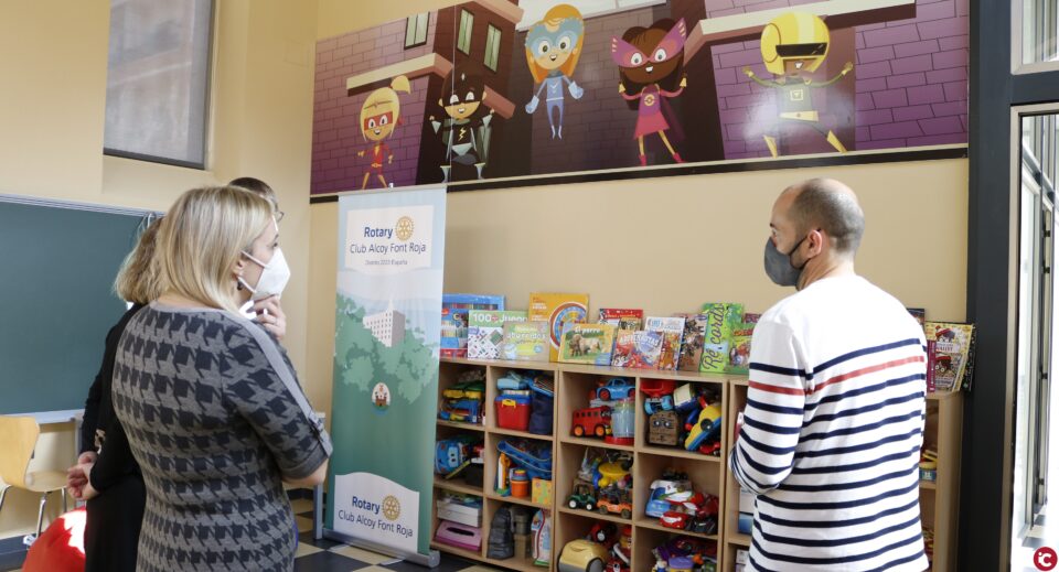 Rotary Club Alcoy Font Roja facilita que el Punto de Encuentro Familiar sea más acogedor para los niños y niñas que atiende