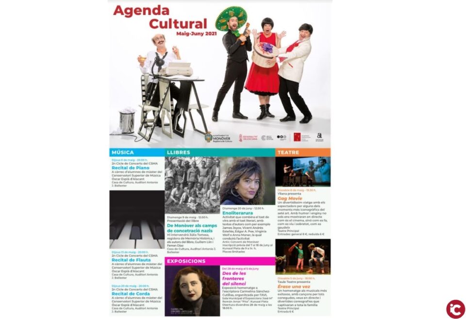 Monòver reprèn la programació cultural per als pròxims mesos