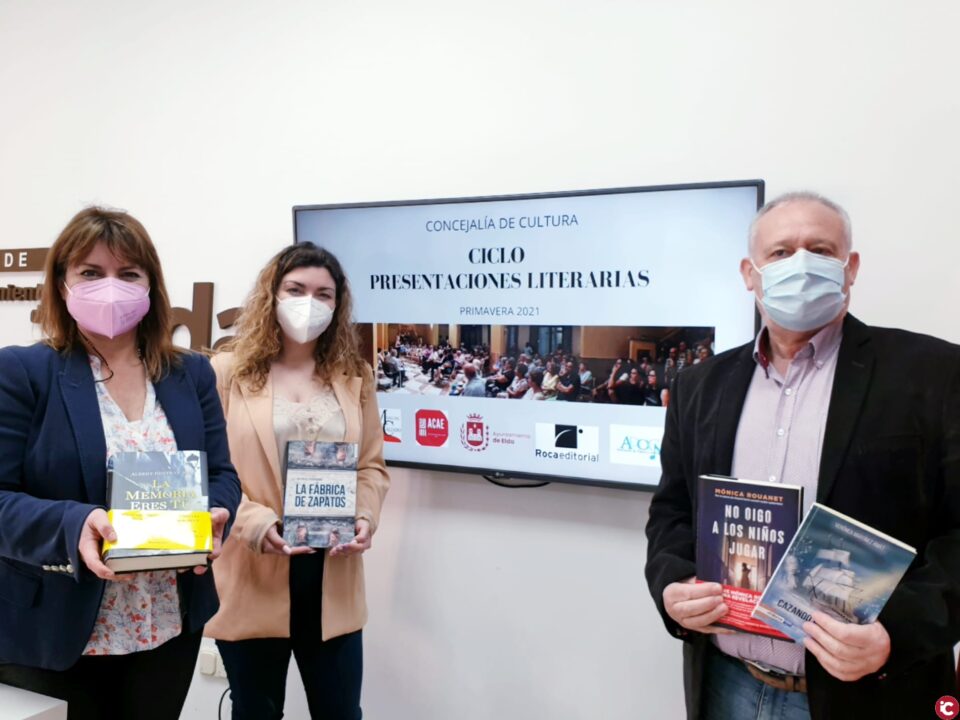 La Concejalía de Cultura organiza en mayo y junio un ciclo de presentaciones literarias con novedades editoriales de primera fila