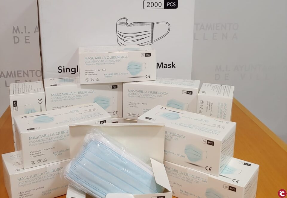 Educación distribuye 8.000 mascarillas entre los centros educativos de Villena
