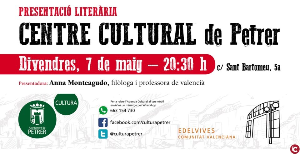 La escritora local Isa Romero Cortijo presenta en Petrer su nuevo libro 25 de maig