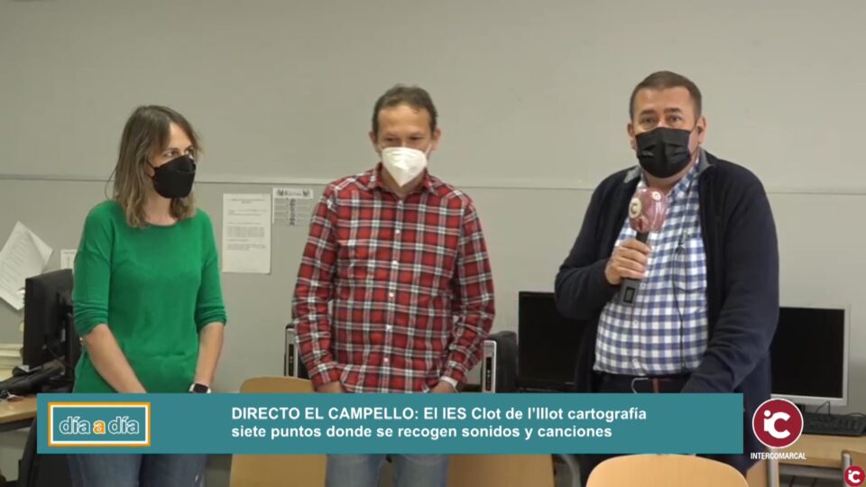 Alumnos del instituto Clot de LIllot que elaboran el mapa sonoro de El Campello