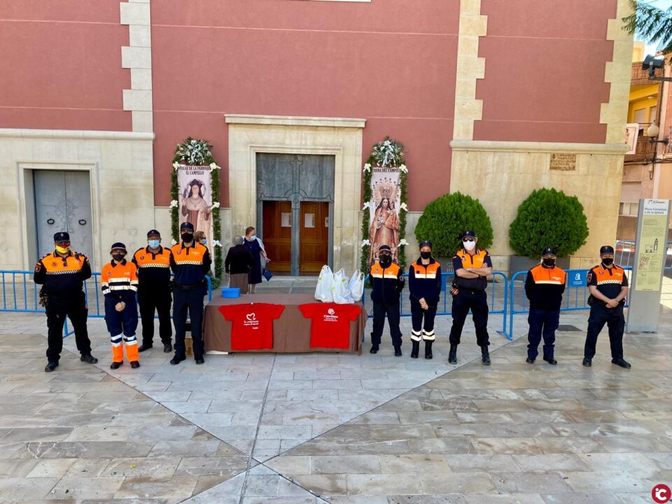Todo preparado para la donación de alimentos para Cáritas de mañana