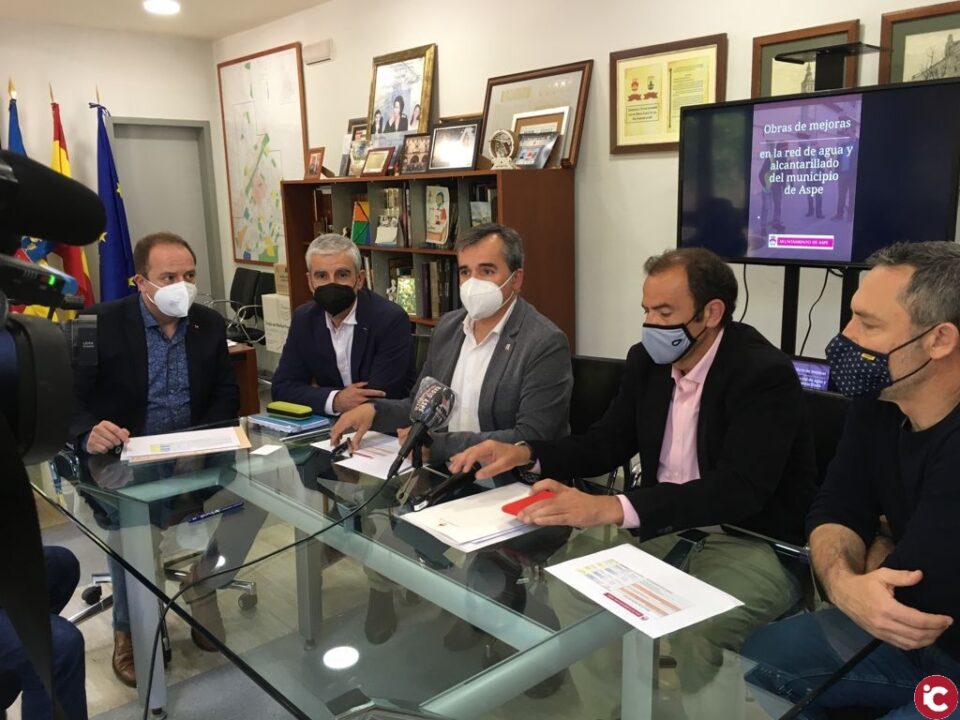 Más de 600 mil euros en obras de mejoras de agua y alcantarillado en Aspe