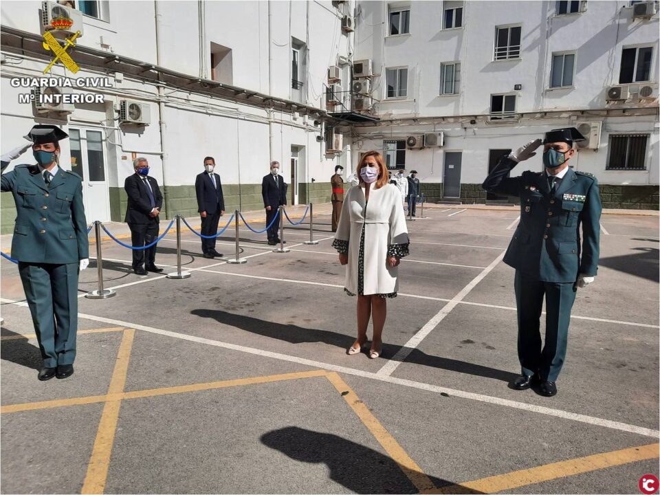 La Guardia Civil celebra en Alicante un breve acto conmemorativo del 177º aniversario de su fundación