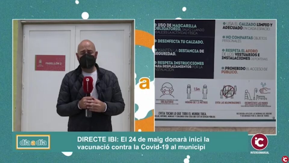 El Poliesportiu Municipal acollirà la vacunació dels veïns i veïnes d'Ibi