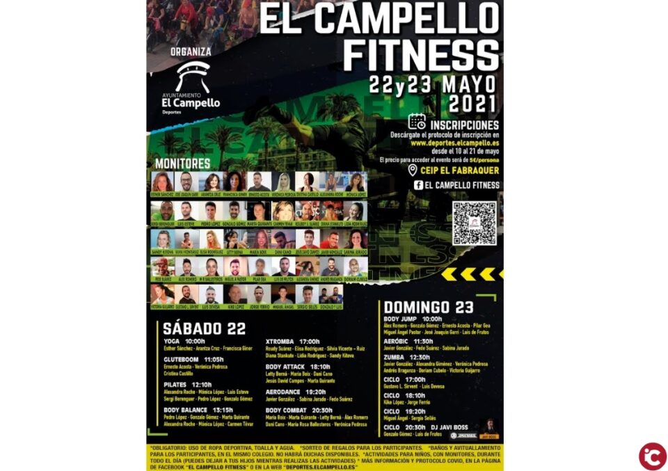 Los inscritos para participar en El Campello Fitness superan ya el medio millar