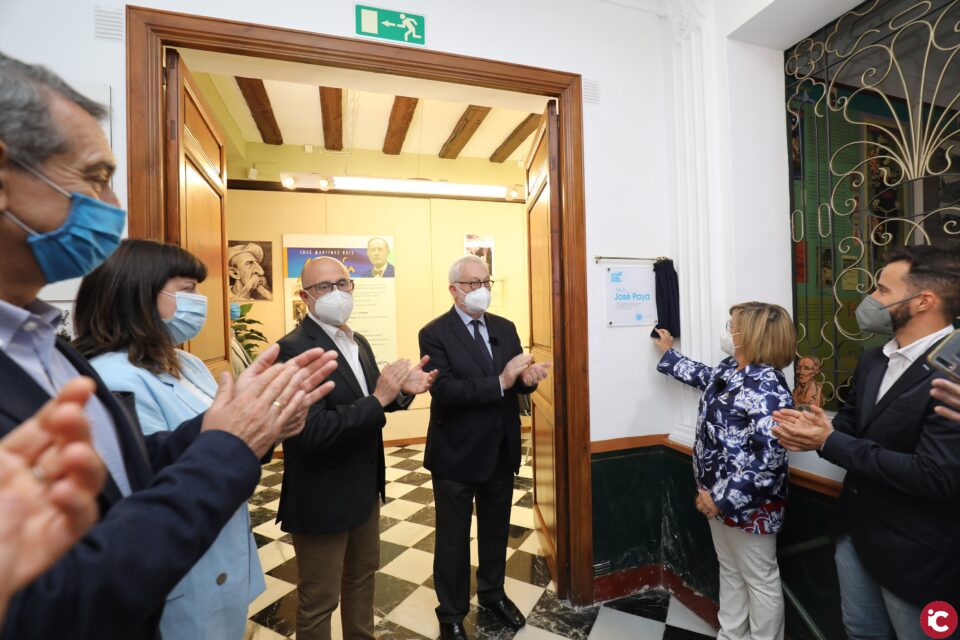 L'Ajuntament de Monòver i la Fundació Mediterráneo homenatgen a José Payá i posen el seu nom a una sala de la Casa Museu Azorí