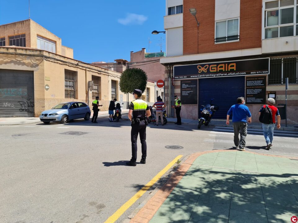 La Policía Local intensifica el control sobre las motocicletas que circulan por el núcleo urbano