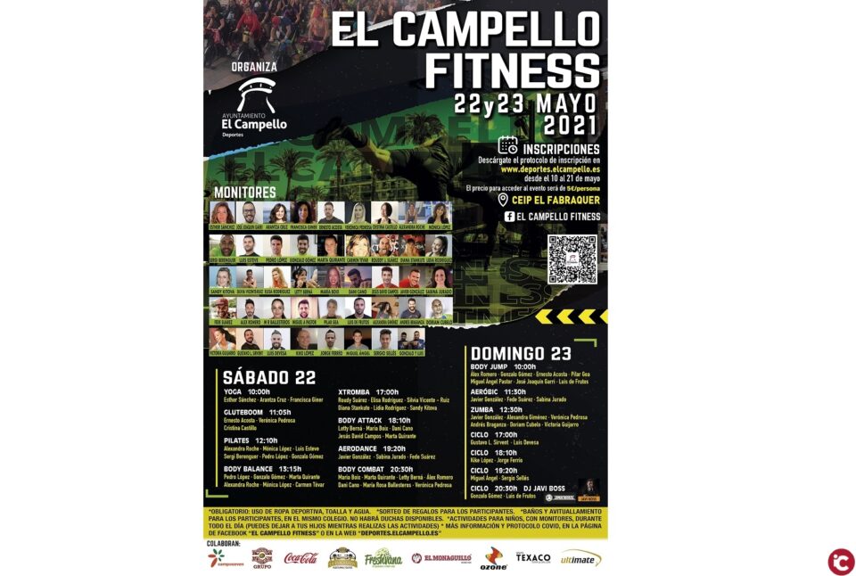 La amenaza de lluvias intensas obliga a trasladar las jornadas de El Campello Fitness al Pabellón Municipal de Deportes