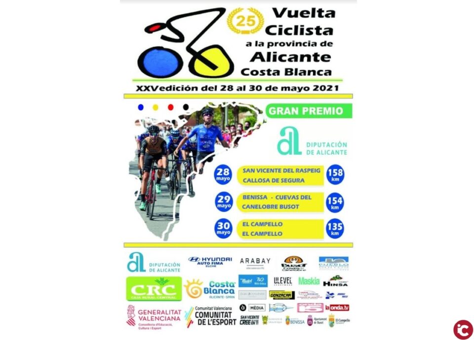 La última etapa de la Vuelta Ciclista a la Provincia de Alicante afectará el domingo al tráfico rodado de El Campello