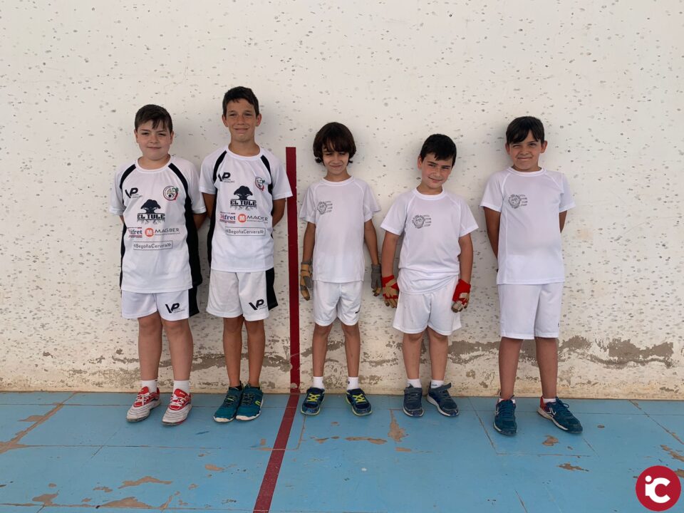 Desigual resultado para los benjamines campelleros de pelota valenciana