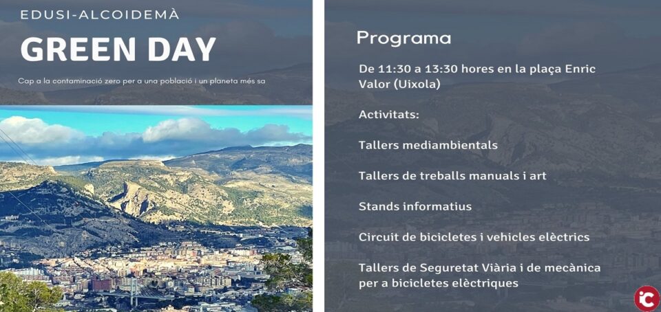 Alcoi se suma a la celebració de la Setmana Verda Europea amb un esdeveniment centrat en lEDUSI