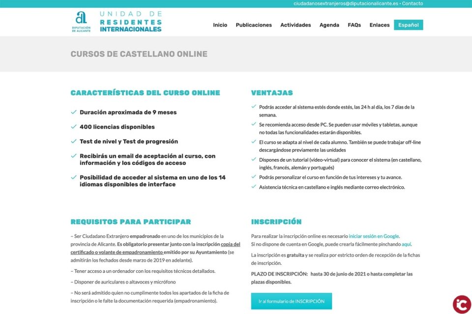 El objetivo es favorecer la integración y reforzar el aprendizaje de los ciudadanos extranjeros que residen en la provincia