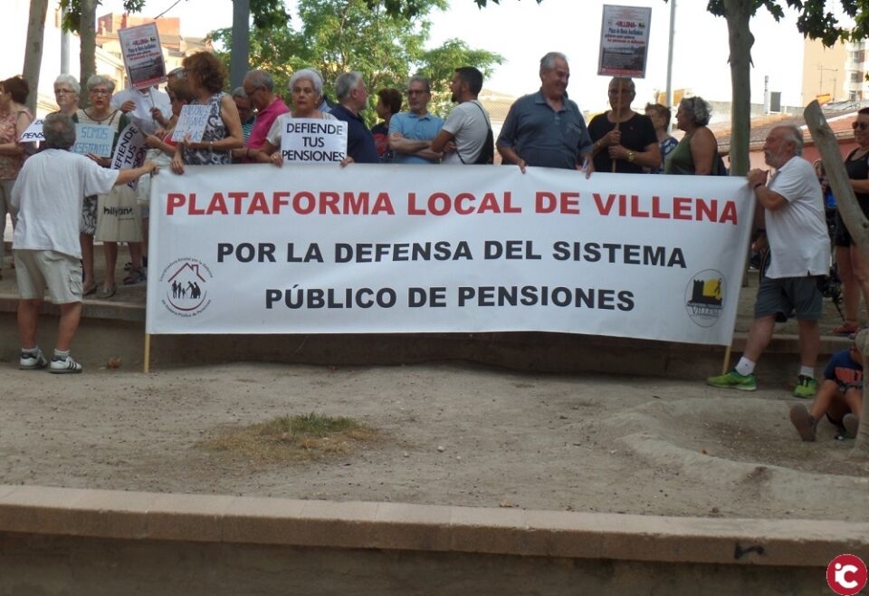 Comunicado de la Plataforma Local de Villena por unas pensiones dignas