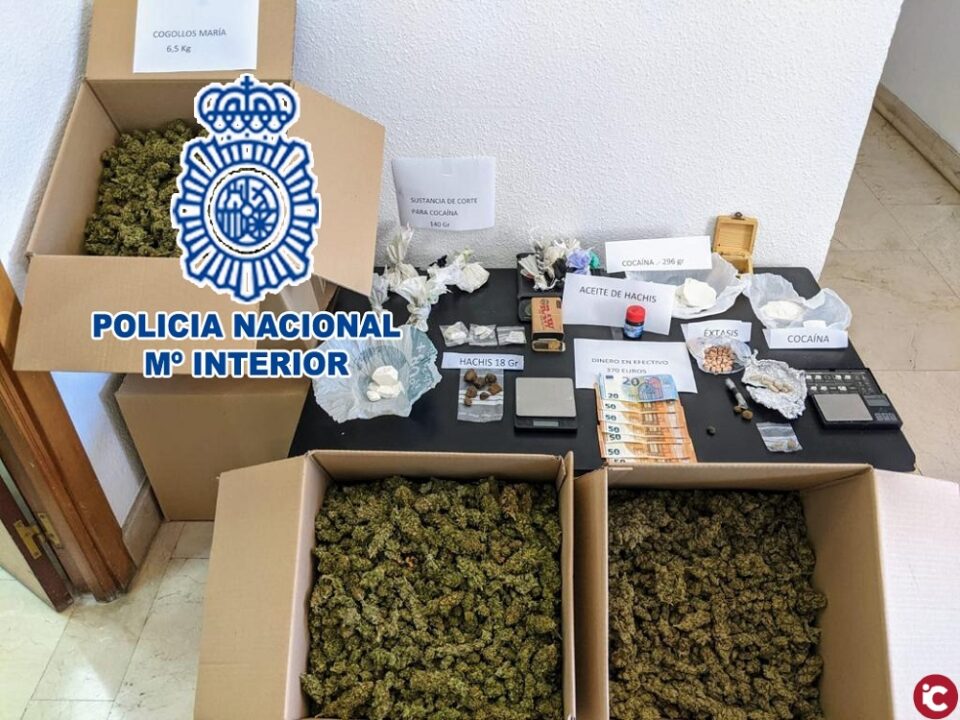 La Policía Nacional ha detenido en la ciudad de Denia a 7 personas en el marco de una operación policial contra el tráfico de drogas