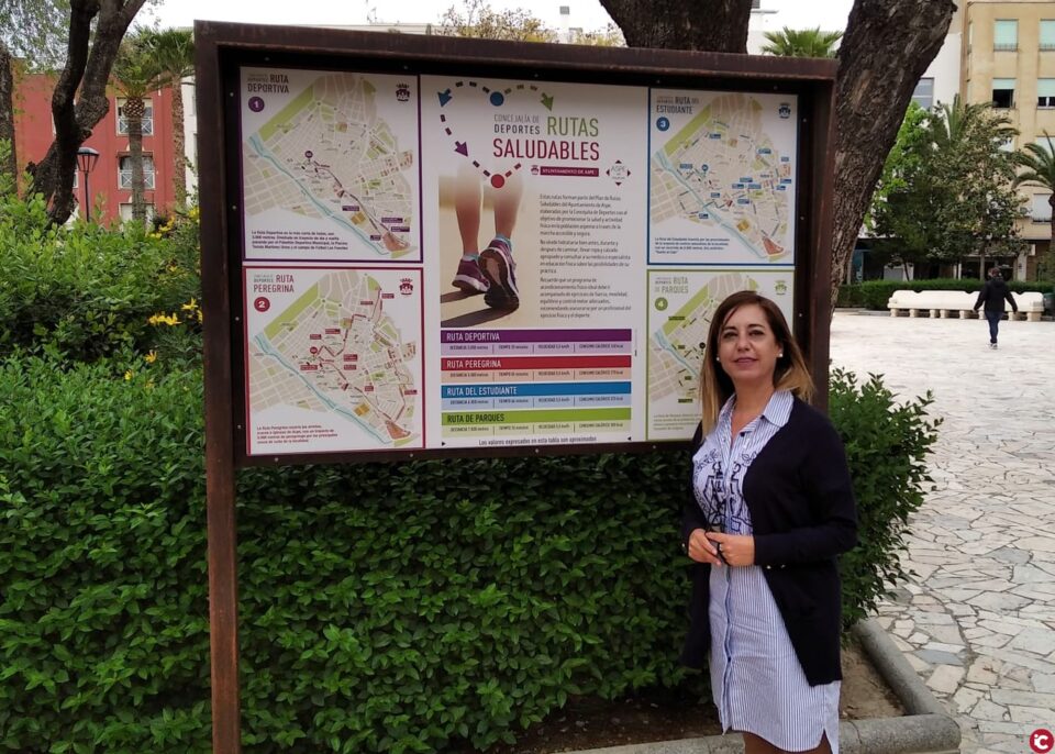 La concejalía de Deportes y Mercado organizan una salida por las rutas urbanas saludables