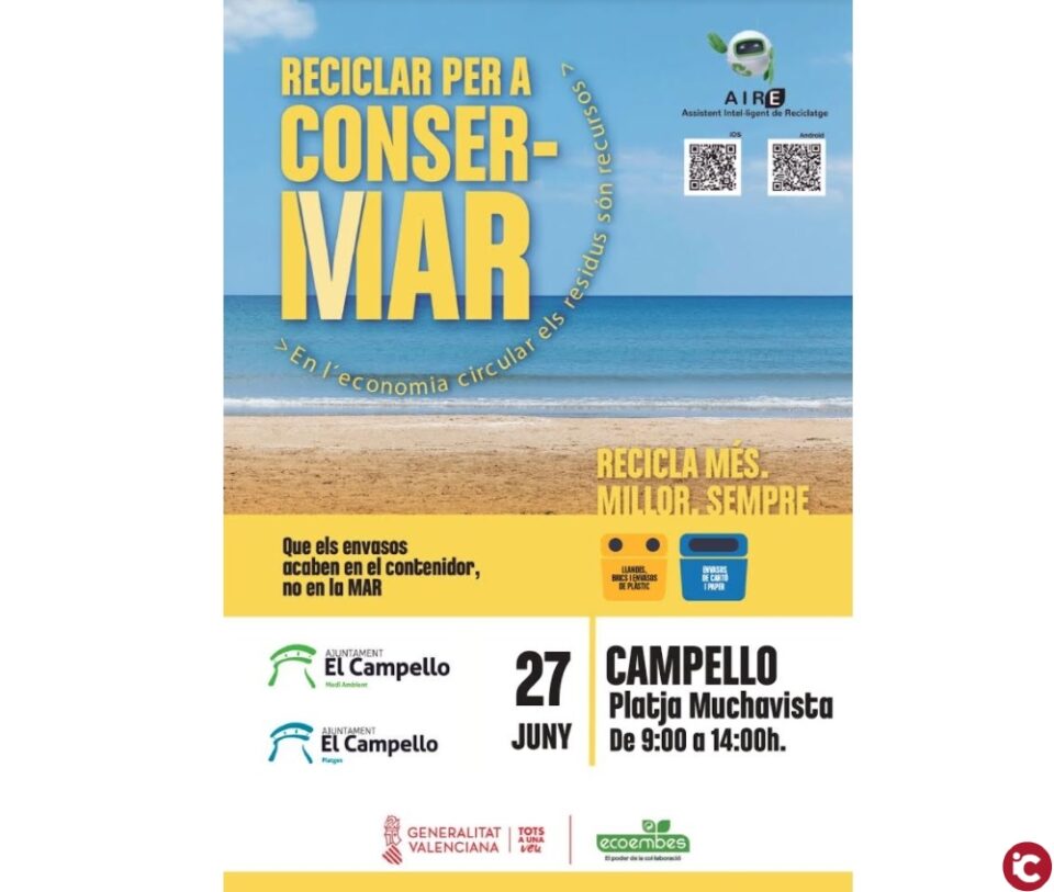 Playas y Medio Ambiente unidas en una nueva acción: 'CONSERMAR'