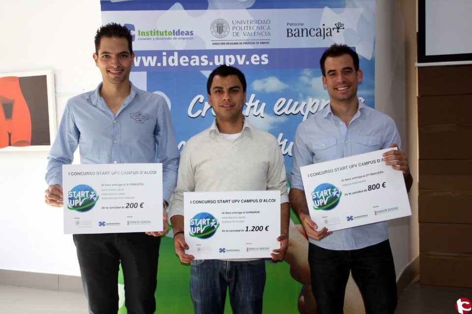 John Sánchez y Gustavo Téllez ganadores del I Concurso Start UPV