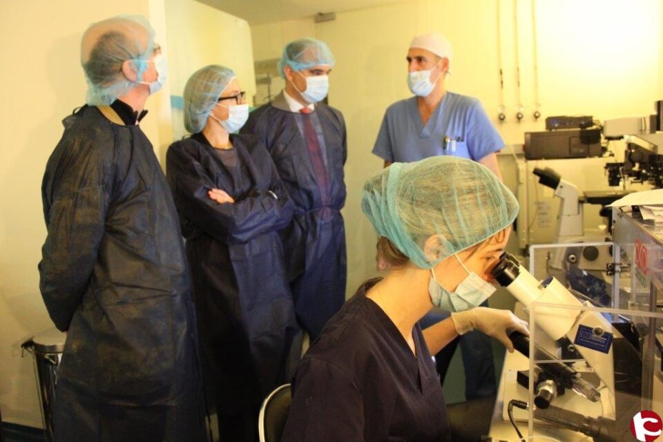 El rector visita las instalaciones de la clínica de fertilidad IVF-SPAIN para conocer técnicas pioneras en España
