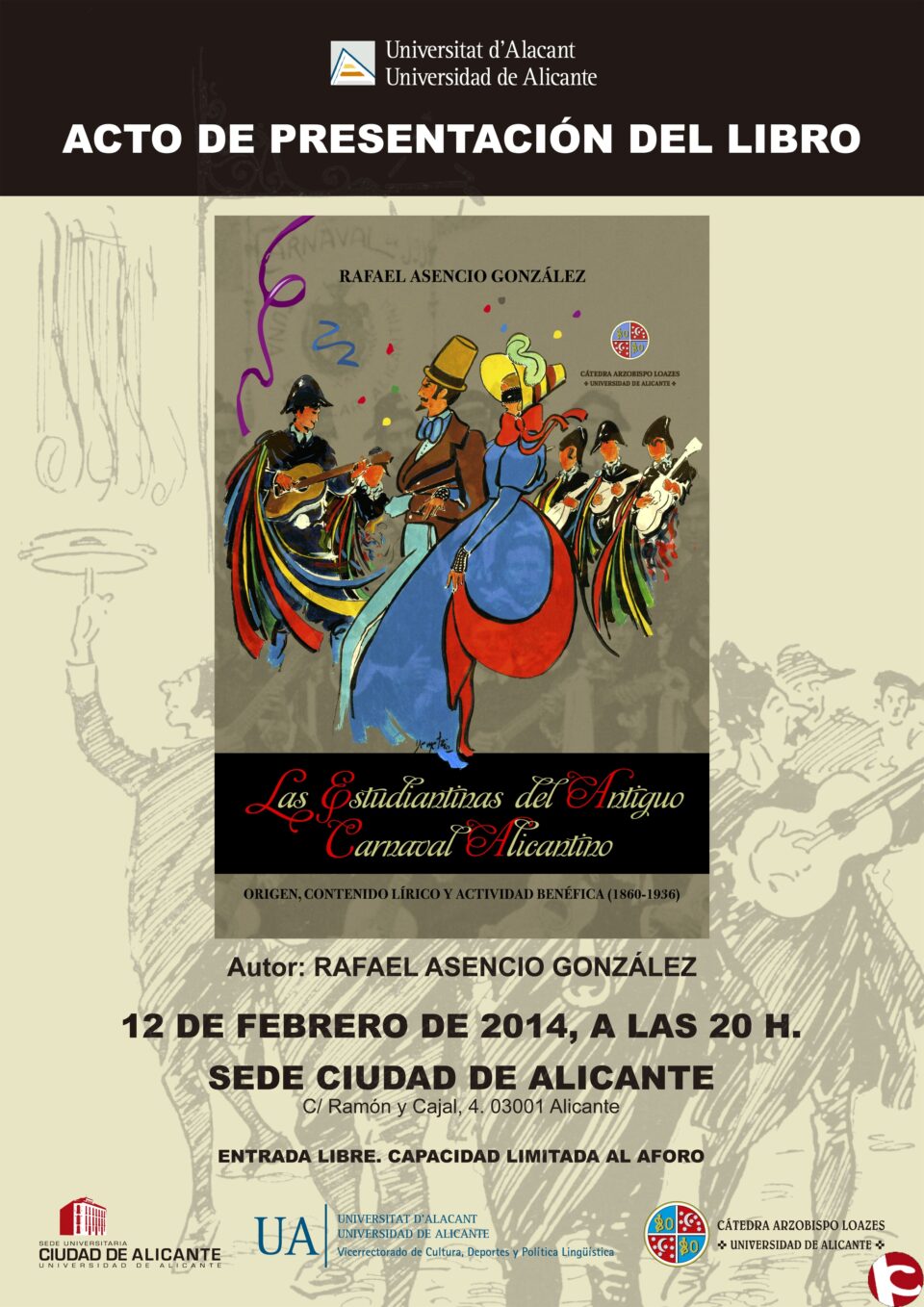 El dibujante Enrique Pérez inaugura la exposición "Estudiantes