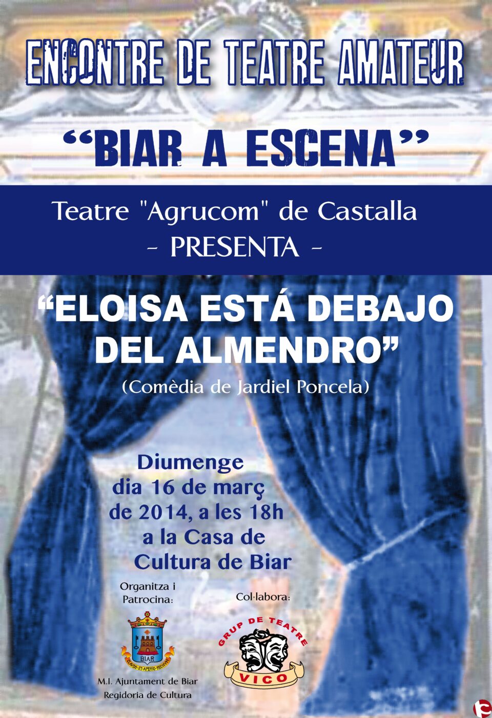 El próximo domingo 16 de marzo