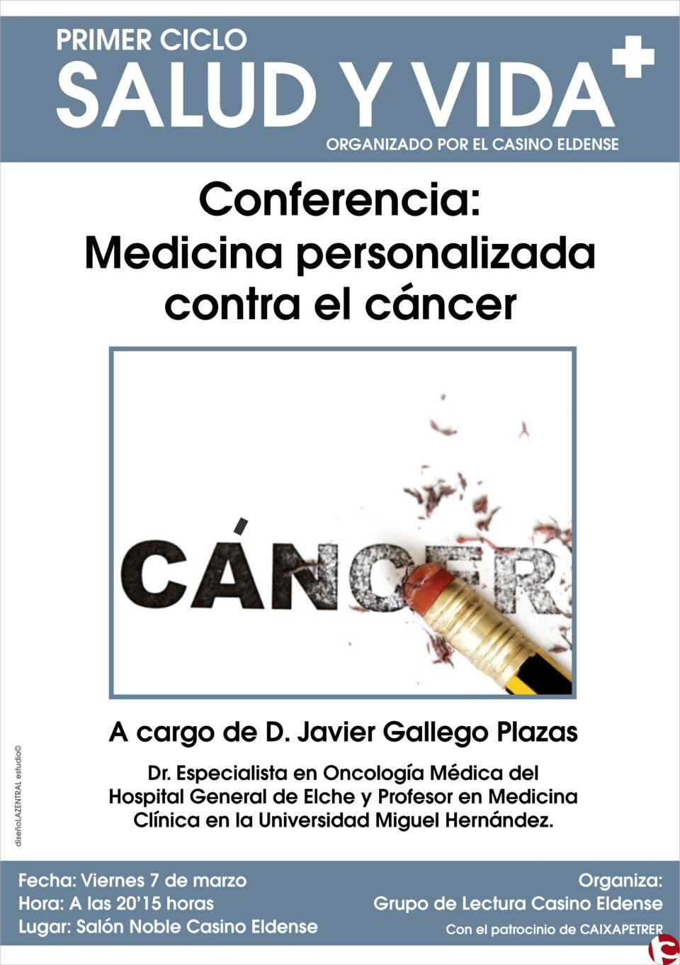 Javier Gallego hablará de la medicina personalizada ante el cáncer en el I