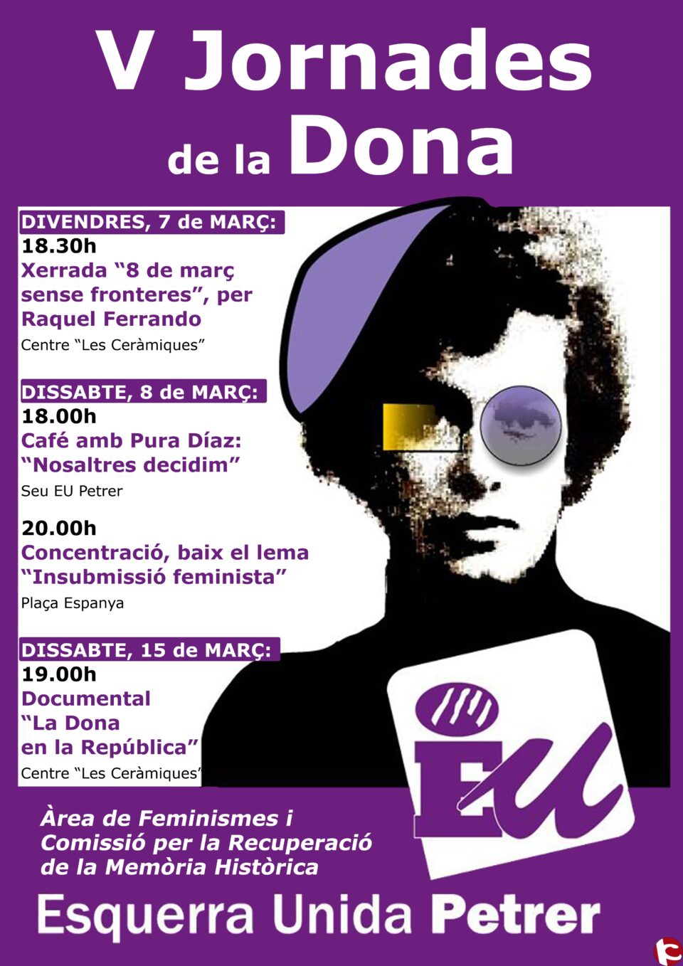 EU PETRER: María Herrero del Área de Feminismos